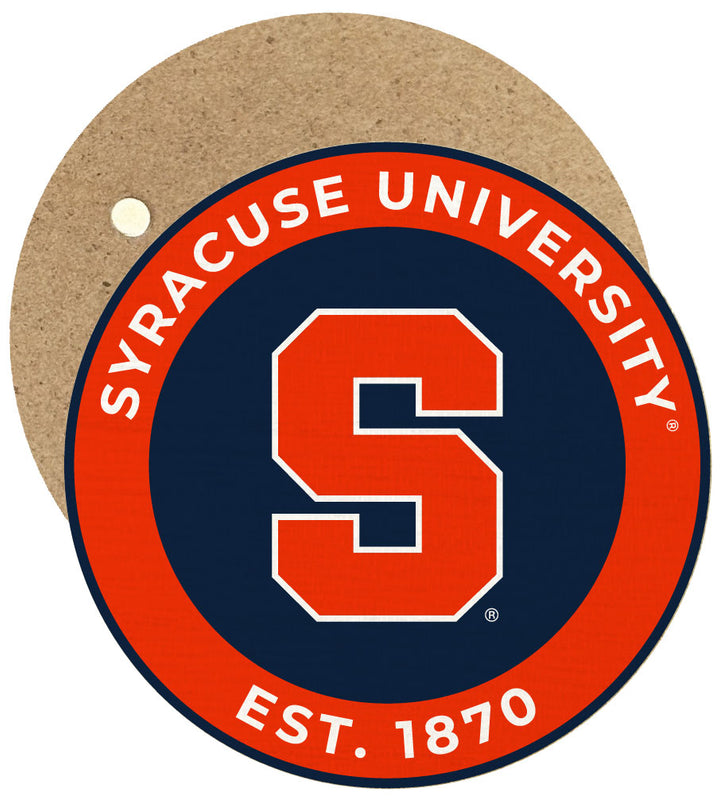 Syracuse Orange Round Wooden 2.5" Fridge Magnet Officially Licensed Collegiate Product