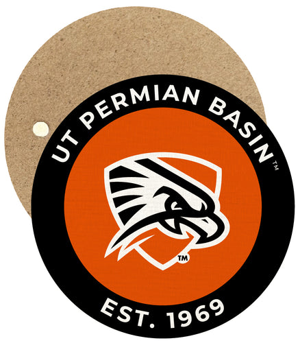 University of Texas of the Permian Basin Round Wooden 2.5