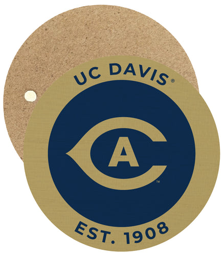 UC Davis Aggies Round Wooden 2.5