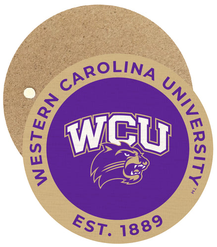 Western Carolina University Round Wooden 2.5