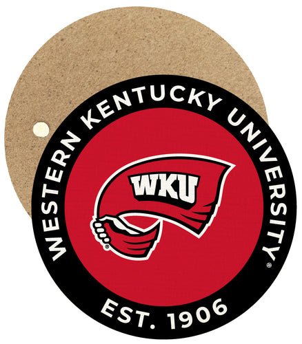 Western Kentucky Hilltoppers Round Wooden 2.5