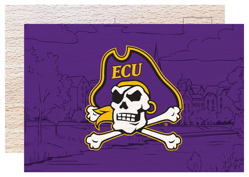 East Carolina Pirates Officially Licensed 4x6