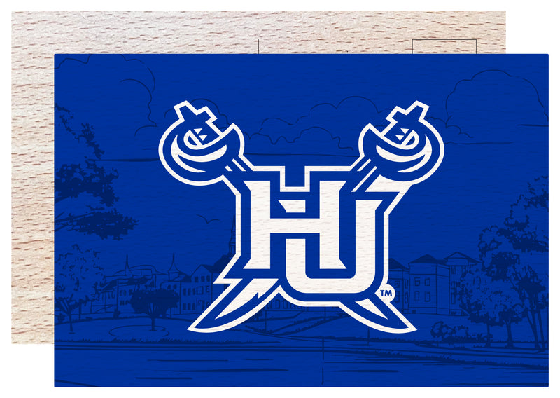 Hampton University Officially Licensed 4x6" Wooden Postcard with Full Color Design 