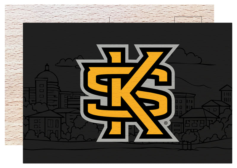 Kennesaw State University Officially Licensed 4x6" Wooden Postcard with Full Color Design 