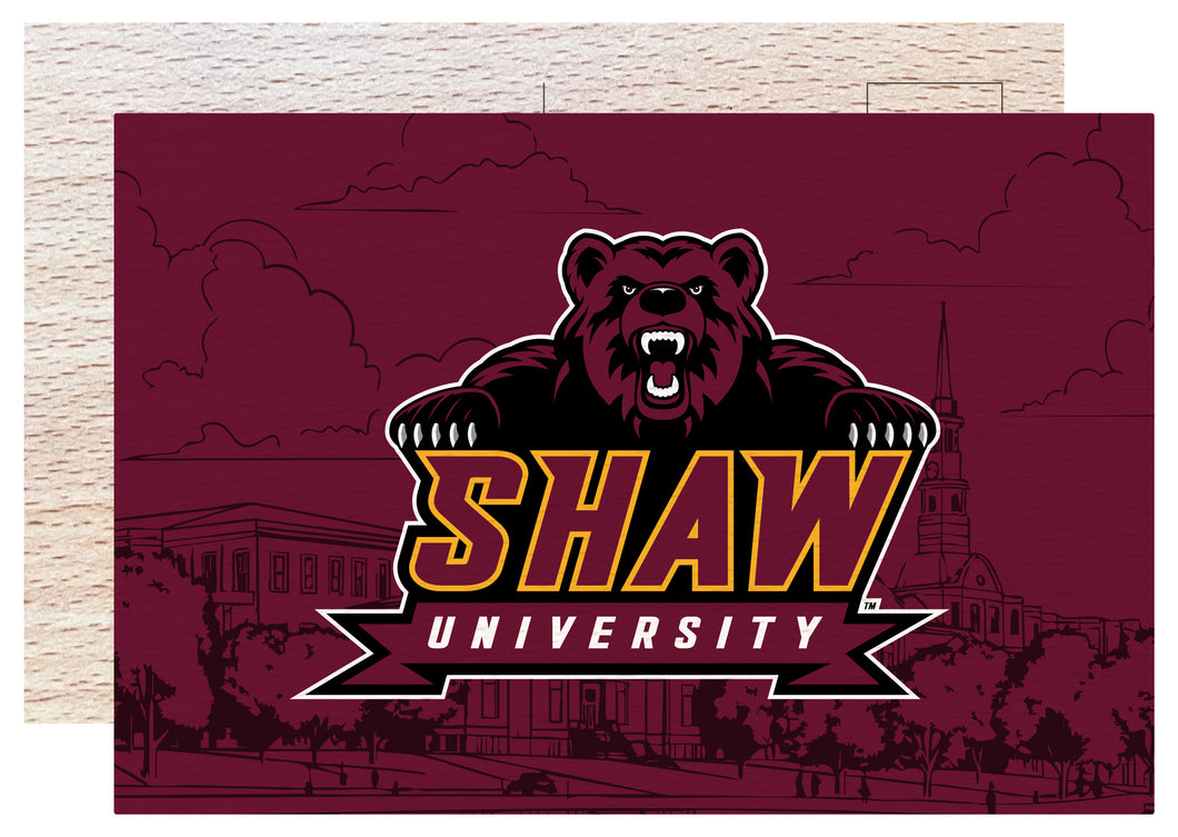 Shaw University Bears Officially Licensed 4x6