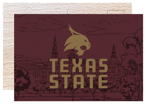 Texas State Bobcats Officially Licensed 4x6