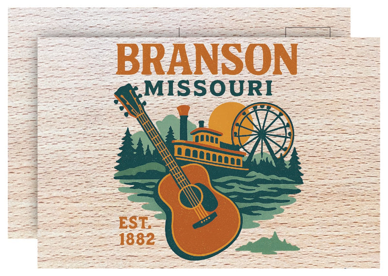 Branson Missouri Vintage Full Color Vintage Design 4 x 6 Souvenir Wood Postcard