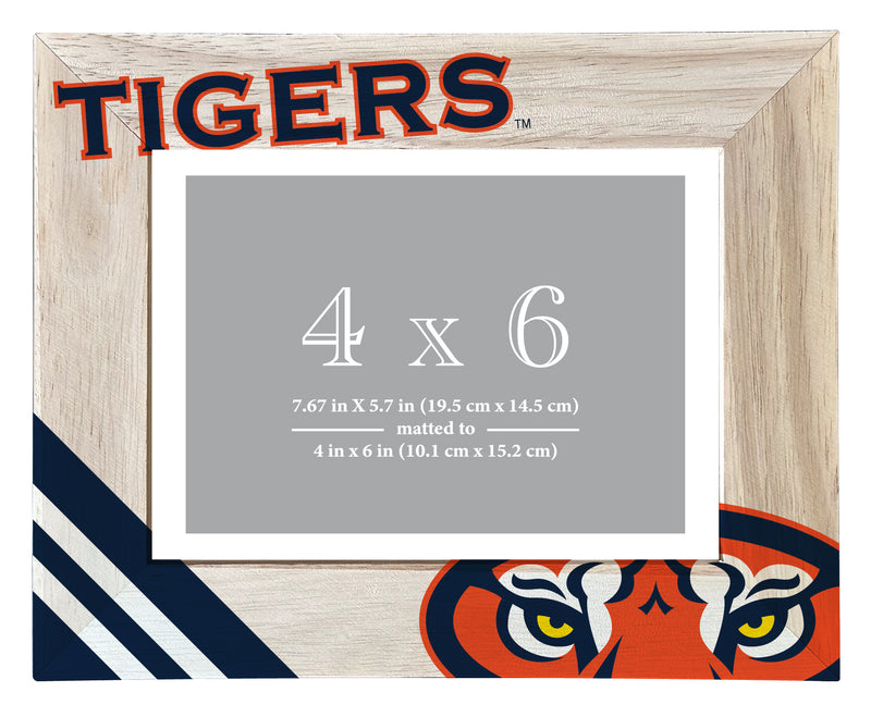 Auburn Tigers Officially Licensed College Printed Wooden Photo Frame 4x6 – Horizontal Display