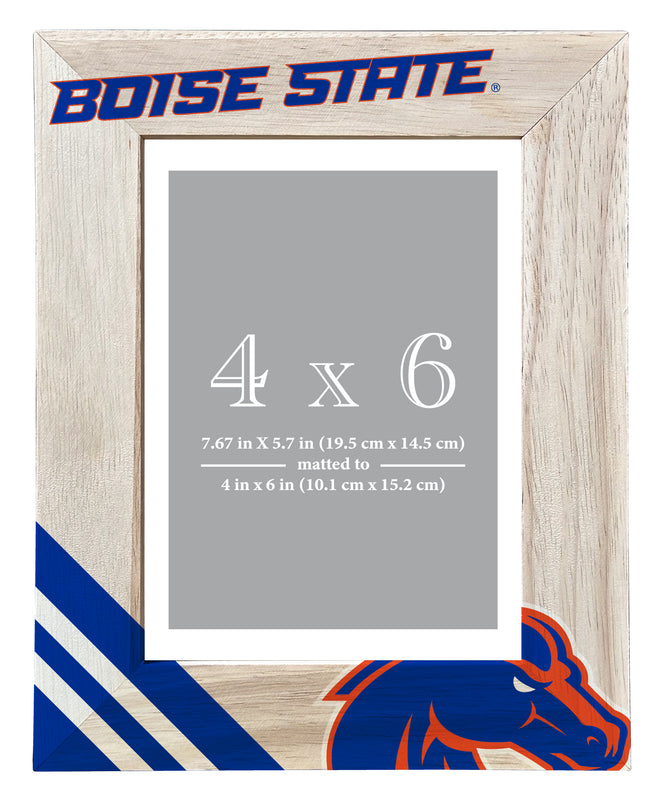 Boise State Broncos Officially Licensed College Printed Wooden Photo Frame 4x6 – Vertical Display