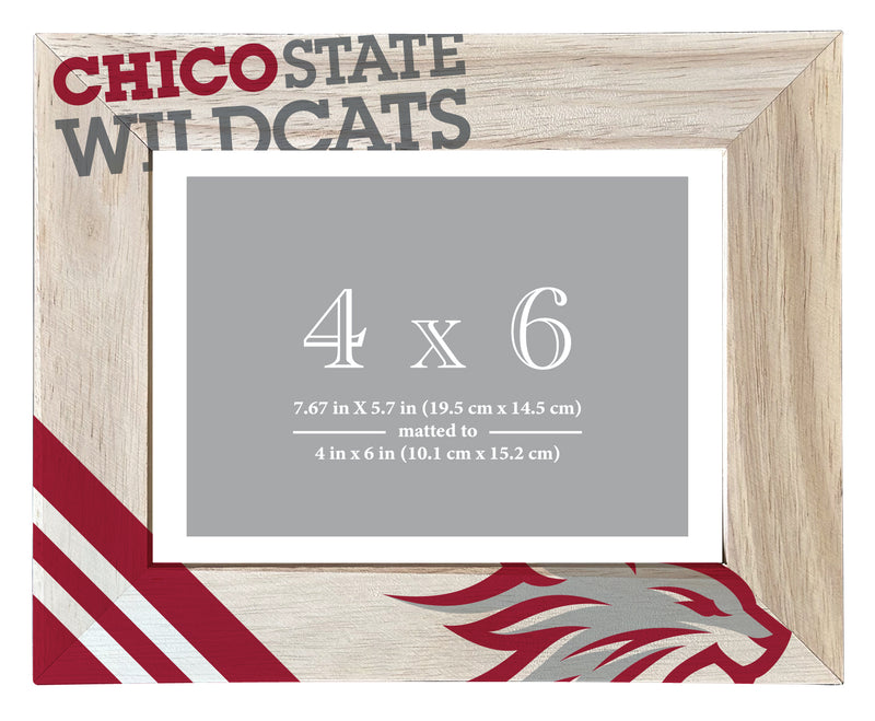 California State University, Chico Officially Licensed College Printed Wooden Photo Frame 4x6 – Horizontal Display