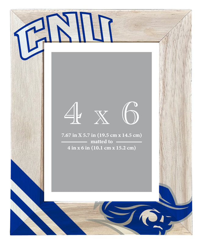 Christopher Newport Captains Officially Licensed College Printed Wooden Photo Frame 4x6 – Vertical Display