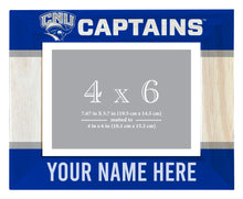 Load image into Gallery viewer, Christopher Newport Captains Customizable Wooden Photo Frame Matted 4&quot;x 6&quot; Officially Licensed Collegiate Product Printed
