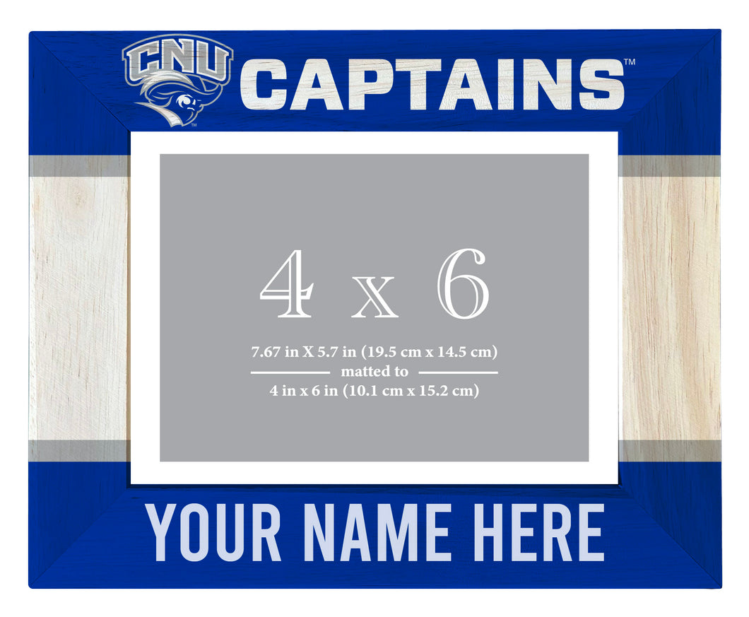 Christopher Newport Captains Customizable Wooden Photo Frame Matted 4