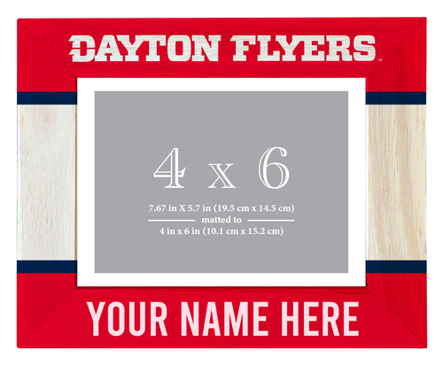 Dayton Flyers Customizable Wooden Photo Frame Matted 4
