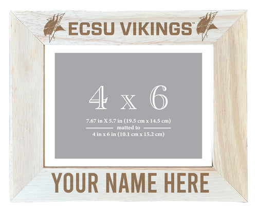 Elizabeth City State University Customizable Wooden Photo Frame Matted 4