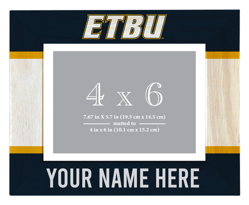 East Texas Baptist University Customizable Wooden Photo Frame Matted 4