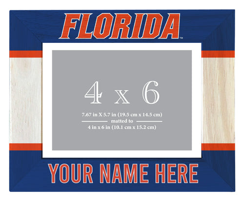 Florida Gators Customizable Wooden Photo Frame Matted 4