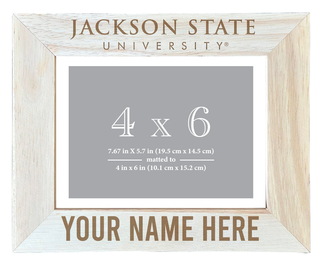 Jackson State University Customizable Wooden Photo Frame Matted 4