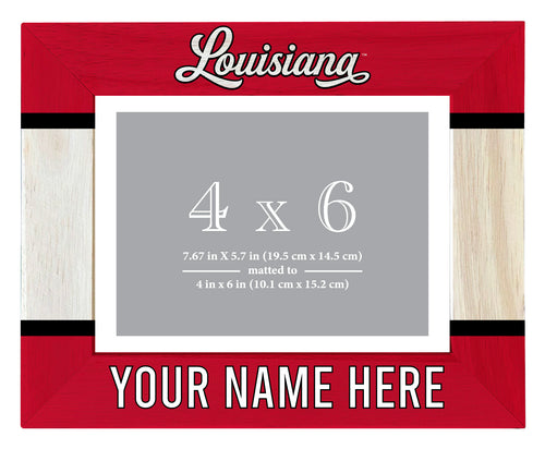 Louisiana at Lafayette Customizable Wooden Photo Frame Matted 4