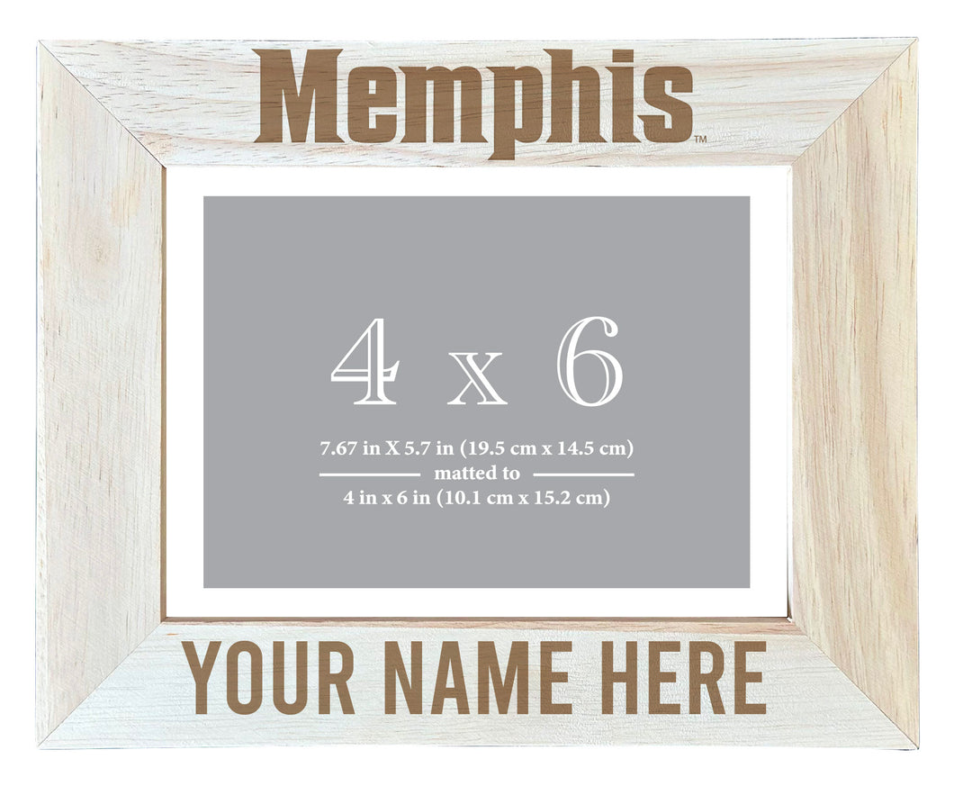 Memphis Tigers Customizable Wooden Photo Frame Matted 4