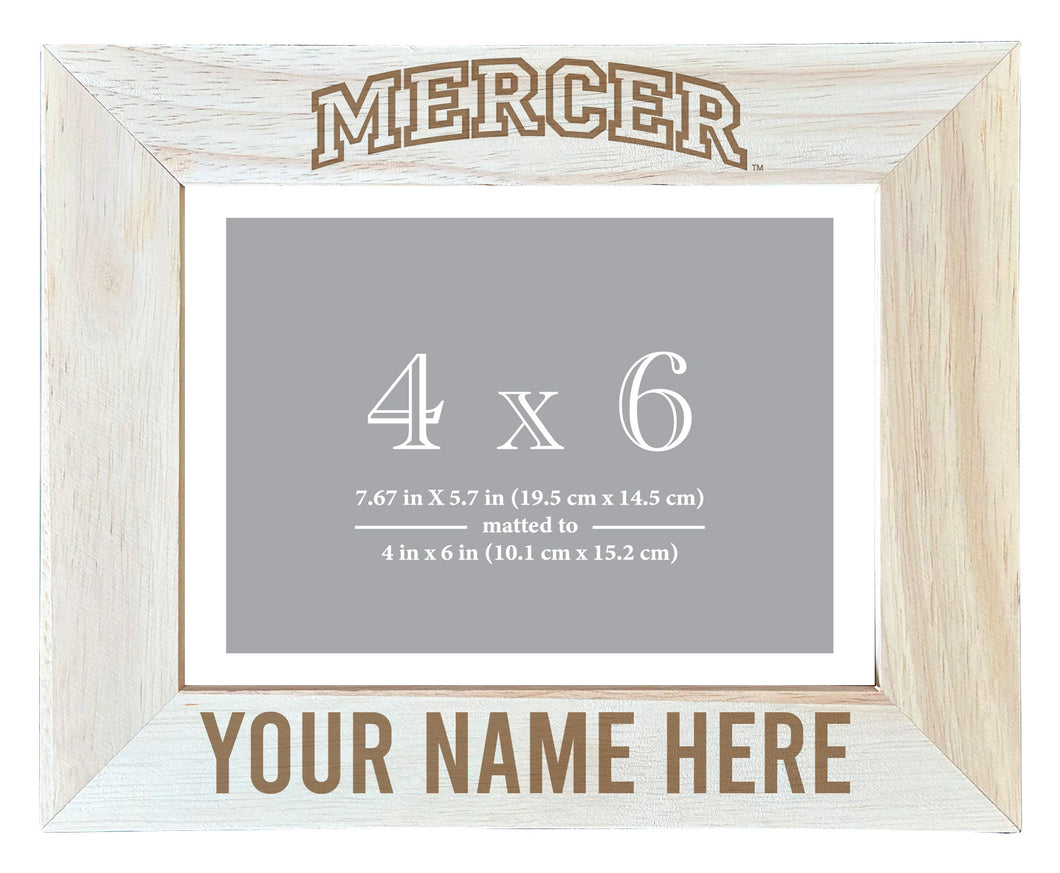 Mercer University Customizable Wooden Photo Frame Matted 4