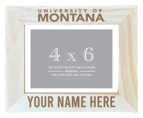 Montana University Customizable Wooden Photo Frame Matted 4