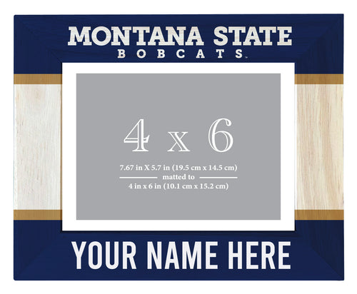 Montana State Bobcats Customizable Wooden Photo Frame Matted 4