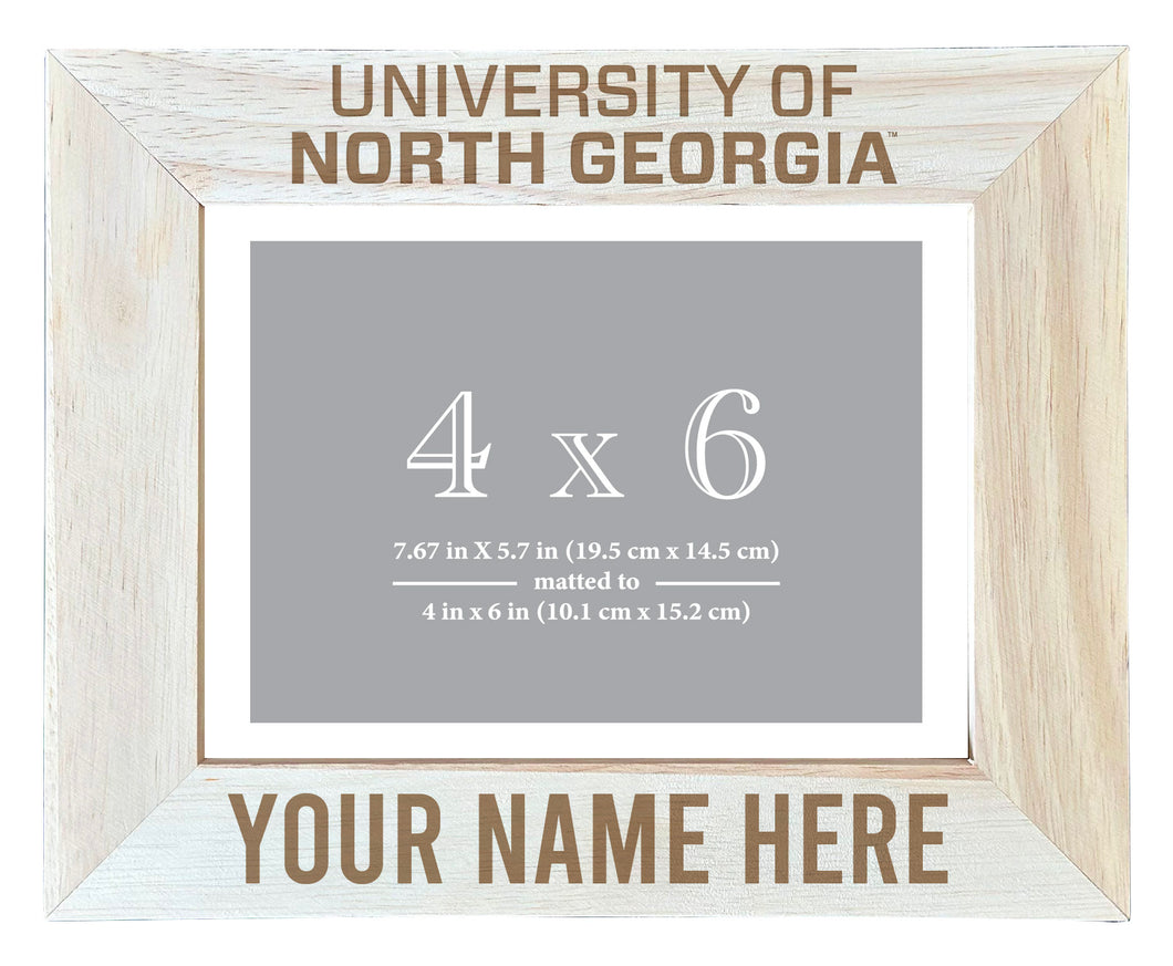 North Georgia Nighhawks Customizable Wooden Photo Frame Matted 4