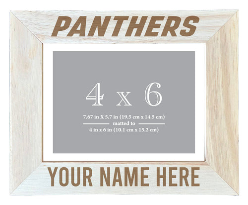 Northern Iowa Panthers Customizable Wooden Photo Frame Matted 4