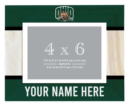 Ohio University Customizable Wooden Photo Frame Matted 4