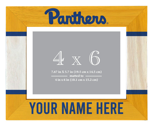 Pittsburgh Panthers Customizable Wooden Photo Frame Matted 4