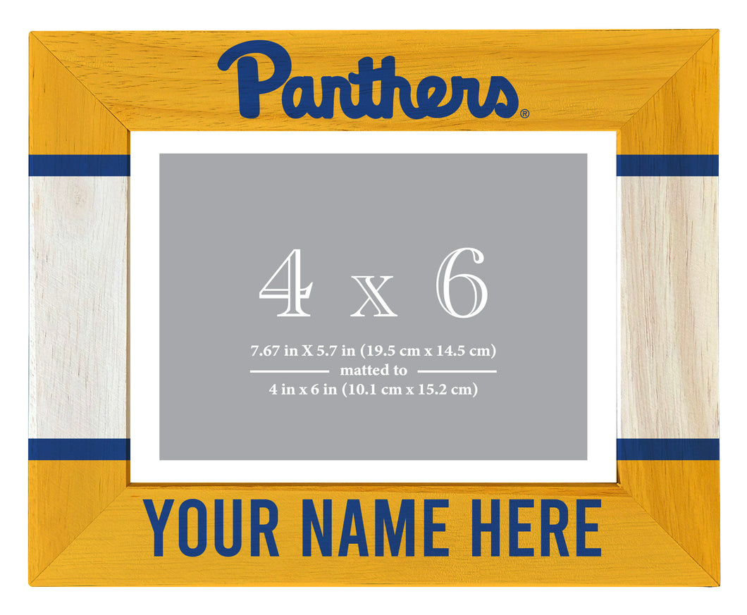 Pittsburgh Panthers Customizable Wooden Photo Frame Matted 4