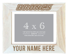Load image into Gallery viewer, Rider University Broncs Customizable Wooden Photo Frame Matted 4&quot;x 6&quot; Officially Licensed Collegiate Product
