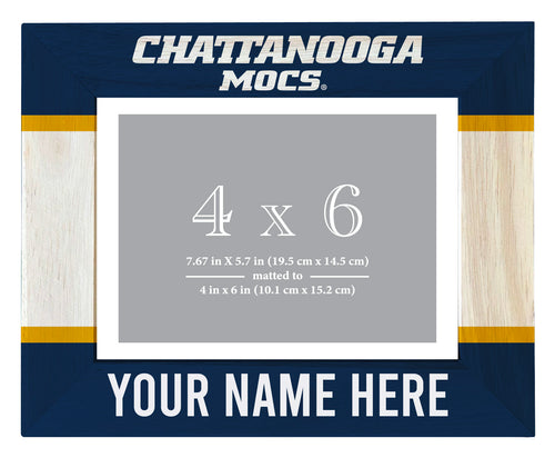 University of Tennessee at Chattanooga Customizable Wooden Photo Frame Matted 4