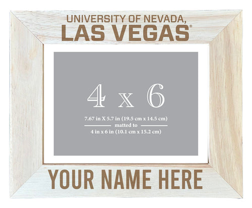 UNLV Rebels Customizable Wooden Photo Frame Matted 4