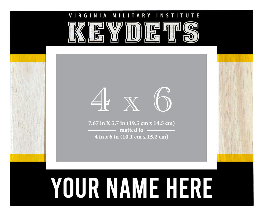 VMI Keydets Customizable Wooden Photo Frame Matted 4
