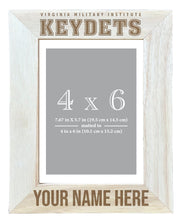 Load image into Gallery viewer, VMI Keydets Customizable Wooden Photo Frame - 4 x 6 Inch - Personalized Elegant Matted Display for Memories

