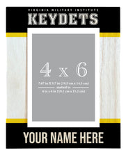 Load image into Gallery viewer, VMI Keydets Customizable Wooden Photo Frame - 4 x 6 Inch - Personalized Elegant Matted Display for Memories
