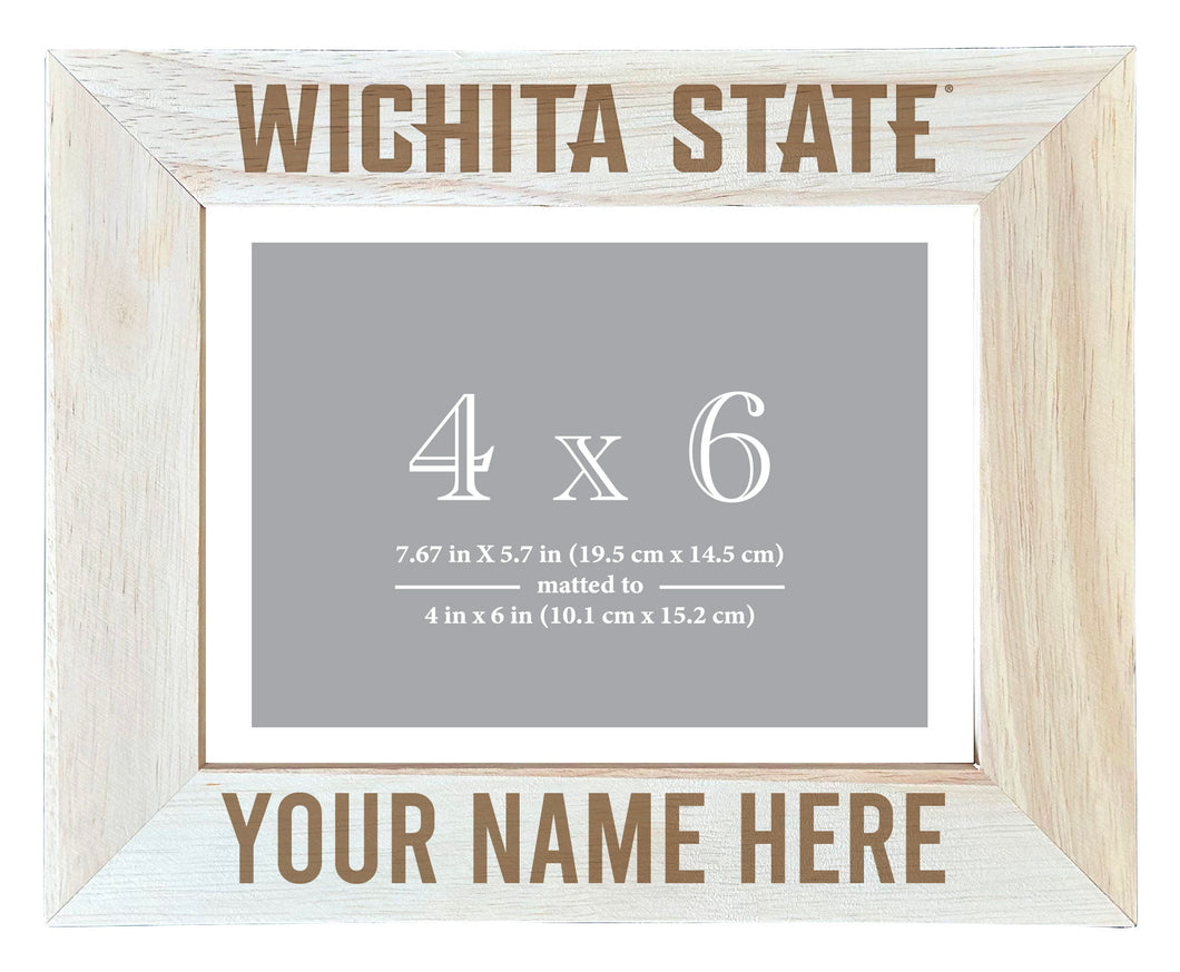 Wichita State Shockers Customizable Wooden Photo Frame Matted 4