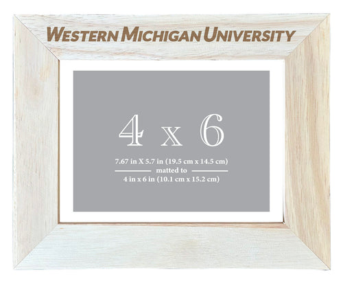 Western Michigan University Customizable Wooden Photo Frame Matted 4