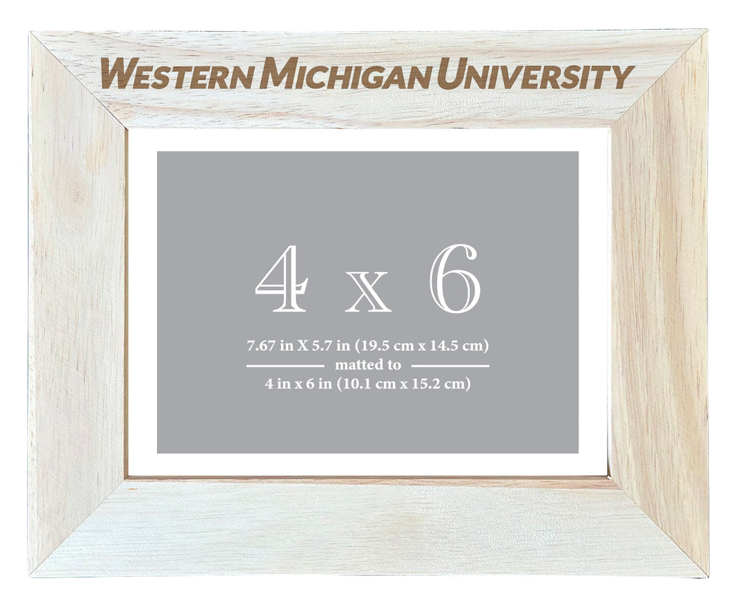 Western Michigan University Customizable Wooden Photo Frame Matted 4