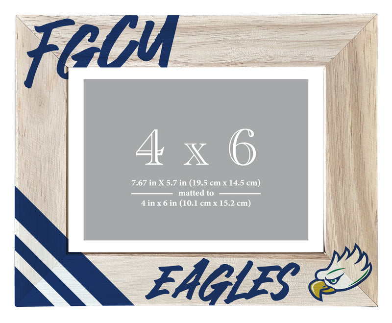 Florida Gulf Coast Eagles Officially Licensed College Printed Wooden Photo Frame 4x6 – Horizontal Display