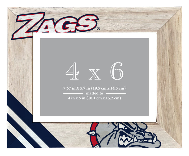 Gonzaga Bulldogs Officially Licensed College Printed Wooden Photo Frame 4x6 – Horizontal Display