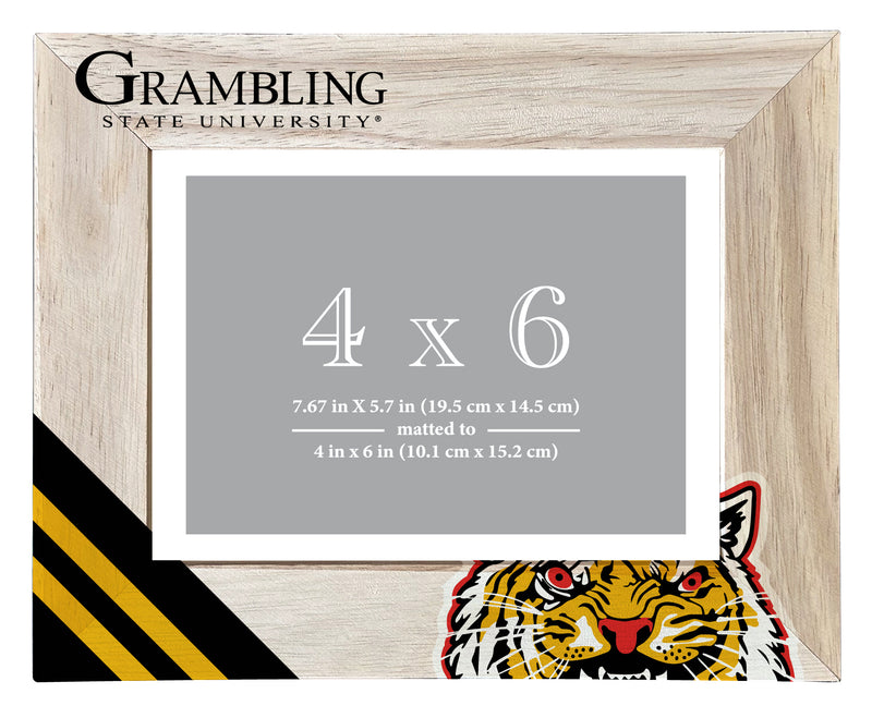Grambling State Tigers Officially Licensed College Printed Wooden Photo Frame 4x6 – Horizontal Display