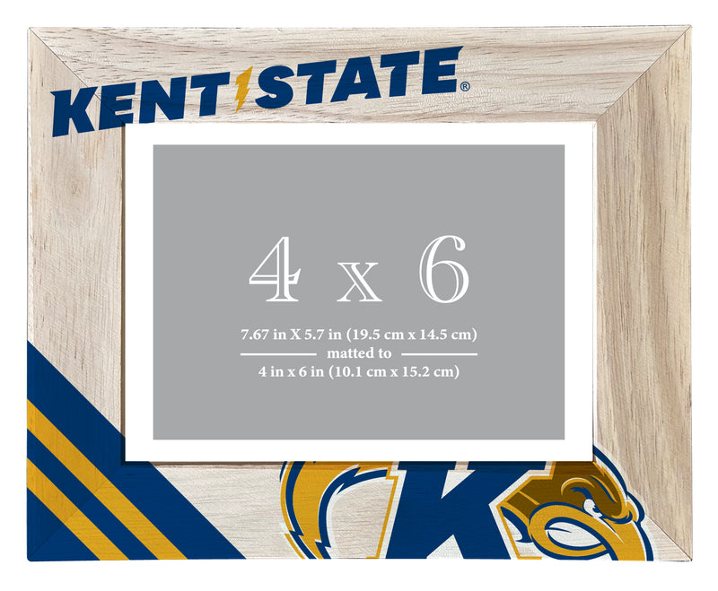 Kent State University Officially Licensed College Printed Wooden Photo Frame 4x6 – Horizontal Display