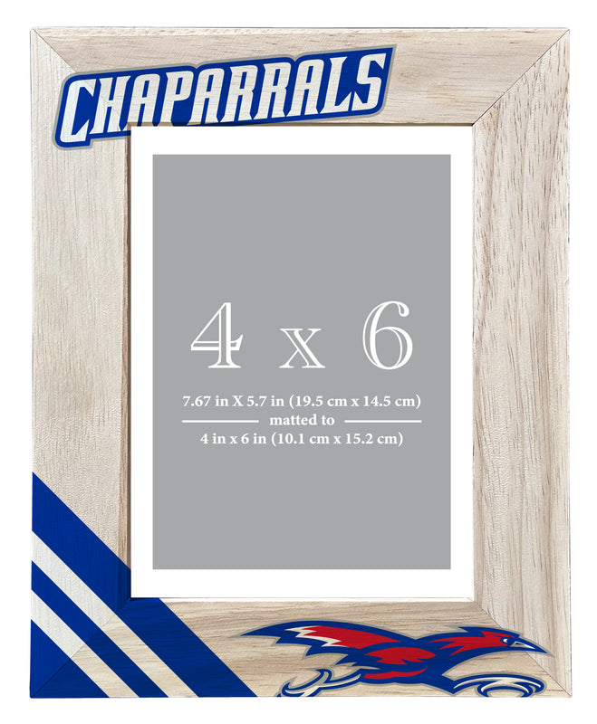 Lubbock Christian University Chaparral Officially Licensed College Printed Wooden Photo Frame 4x6 – Vertical Display