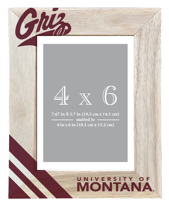 Montana University Officially Licensed College Printed Wooden Photo Frame 4x6 – Vertical Display