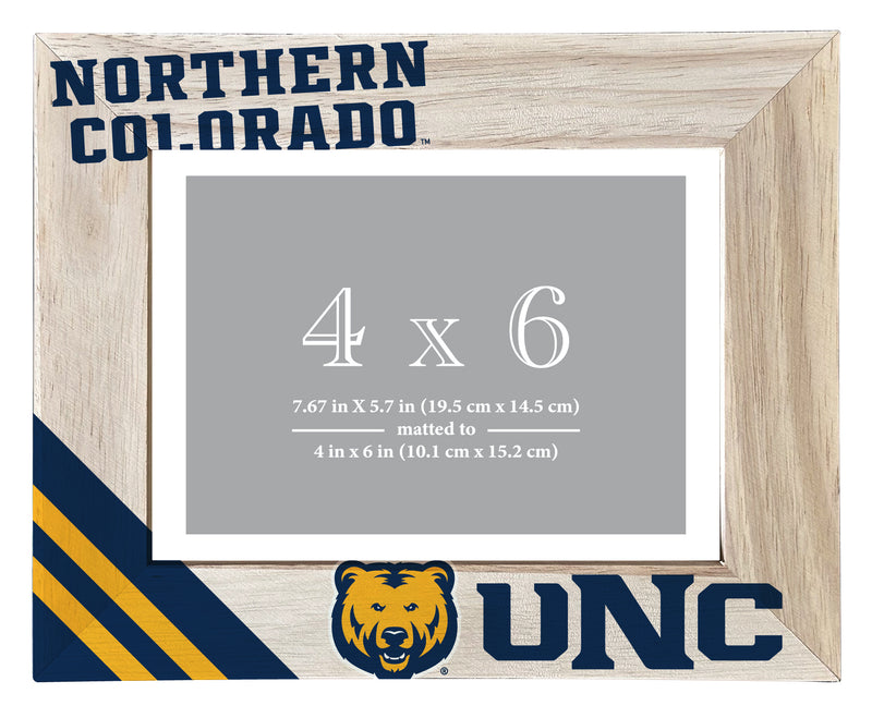 Northern Colorado Bears Officially Licensed College Printed Wooden Photo Frame 4x6 – Horizontal Display