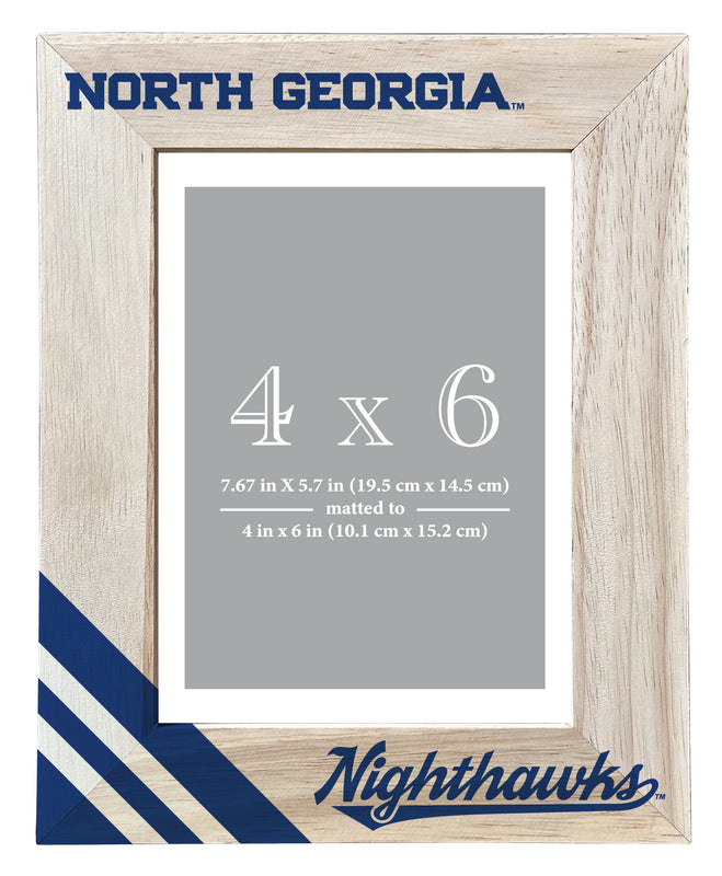 North Georgia Nighthawks Officially Licensed College Printed Wooden Photo Frame 4x6 – Vertical Display