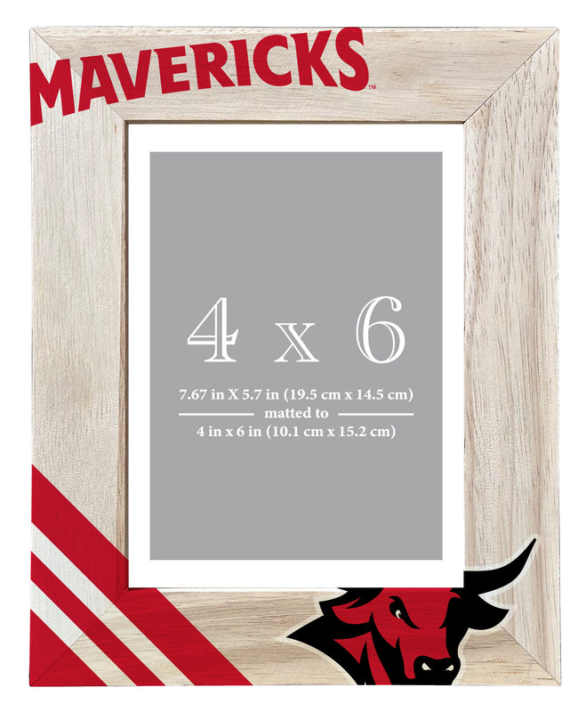Nebraska at Omaha Officially Licensed College Printed Wooden Photo Frame 4x6 – Vertical Display